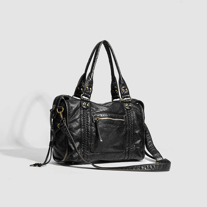 2025S Designer S New Model Hot Selg French Motorcycle Single Shoulder Crossbody Tote Bag Large Capacity For Women Washed Bag
