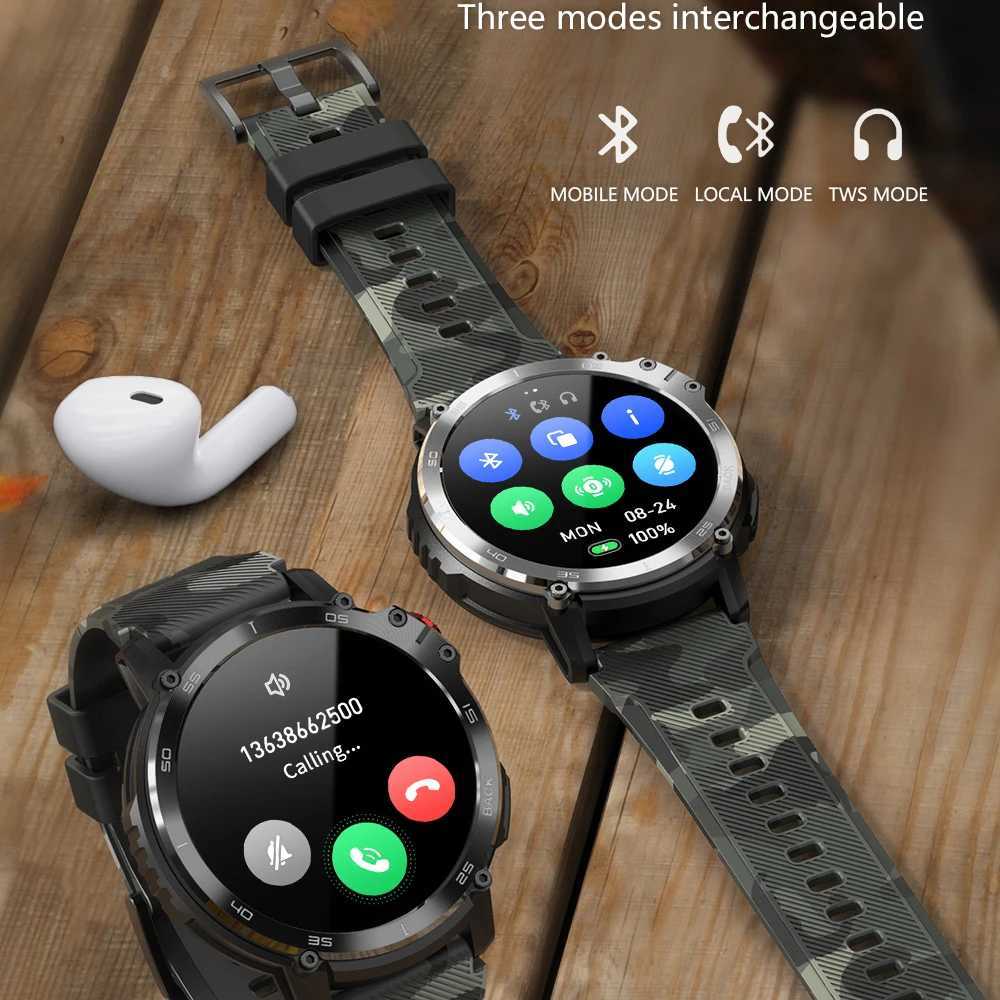 New Smart Watch Men 4G ROM 1G RAM e Tooth Call 400mAh Sports Watches IP68 Waterproof C22 Smartwatch 2023 1.6 Inch 400*400 HDXJ250108
