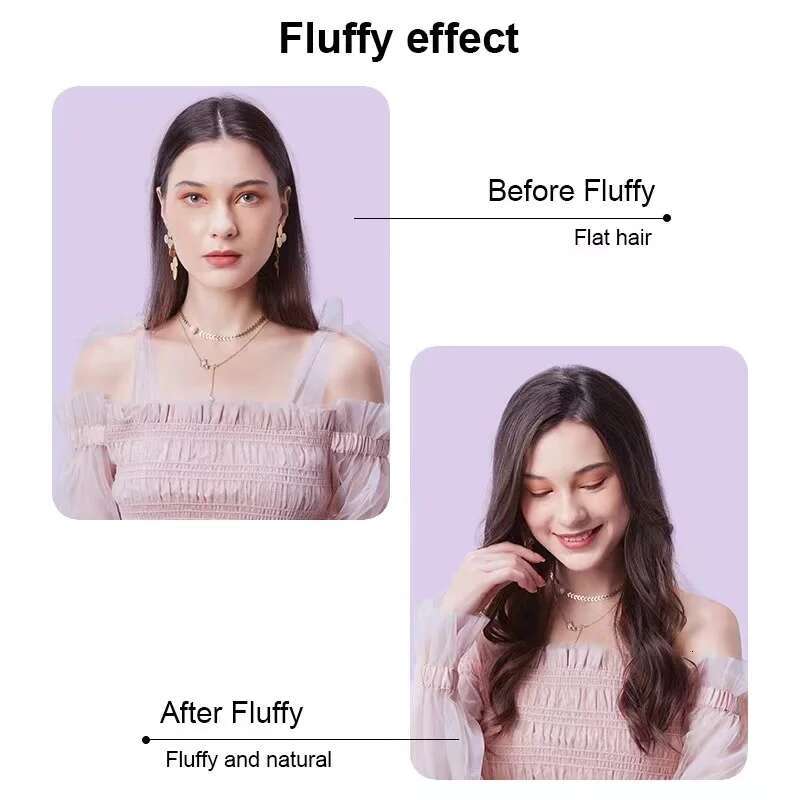 AkiraCosme Ceramic Middle Volumizing Iron, Negative ion Fluffy Corn Curler , Corrugated Hair Crimper Flat Iron