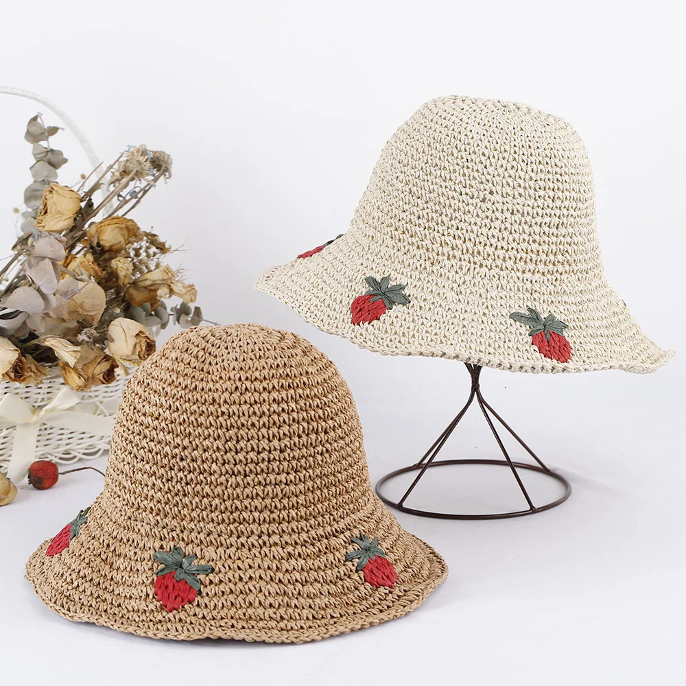 lovers hat beach womens hats for the sun Golf cap summer hat strawberry straw hat Bucket hat sun caps Hat for 250107