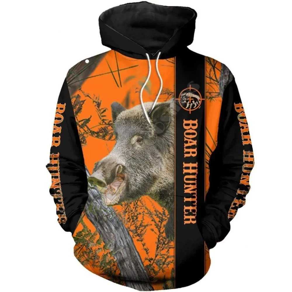 New and interesting mens pigtail hooded sweatshirt for autumn and winter hunting long sleeved camouflage sports shirt 3D printed W250108