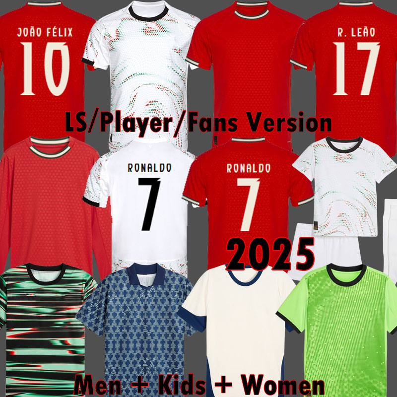 2025 JOAO FELIX RONALDO Portugal soccer jerseyS 25 26 Portuguese football shirt BERNARDO BRUNO FERNANDES camisa de futebol men women kits kids equipment 3XL 4XL