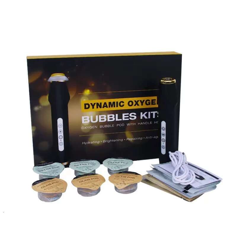 2024 New Design Handheld CO2 Bubble Pen Oxygenation Capsules Pods Rechargeable Skin Tightening hine Oxygen Facial Kit