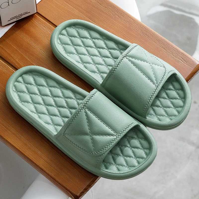 New Arrival Fashion Concise Womens Slide New Summer Home Flat Lightweight Eva Bathroom Slide Comfortable Massage Womens Indoor Slide T250108
