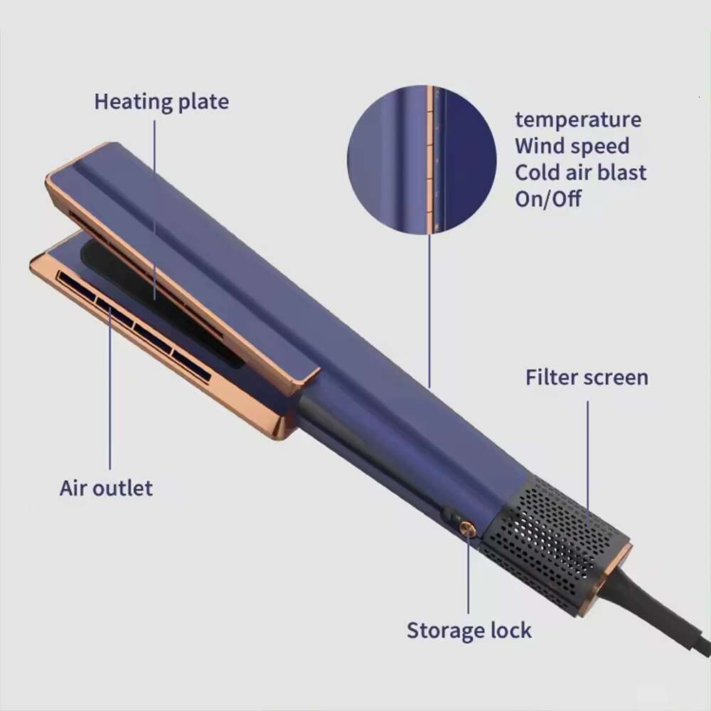 Airstrai 2 in 1 Hair Dryer 110,000RPM Enveloped Negative Ion Portable Wet & Dry Air Styg Straightener