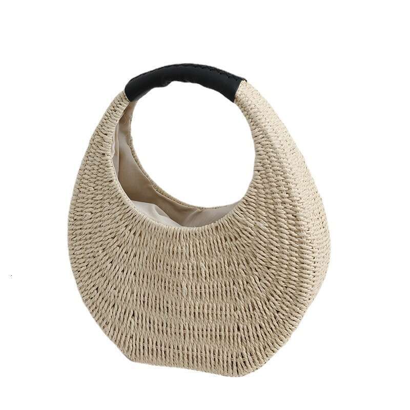 Thai New Niche French Woven For Women's Vacation Beach Bag Hand-Held Small Bags