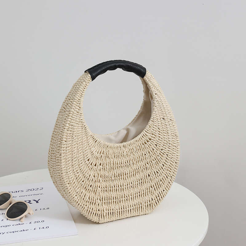 Thai New Niche French Woven For Women's Vacation Beach Bag Hand-Held Small Bags