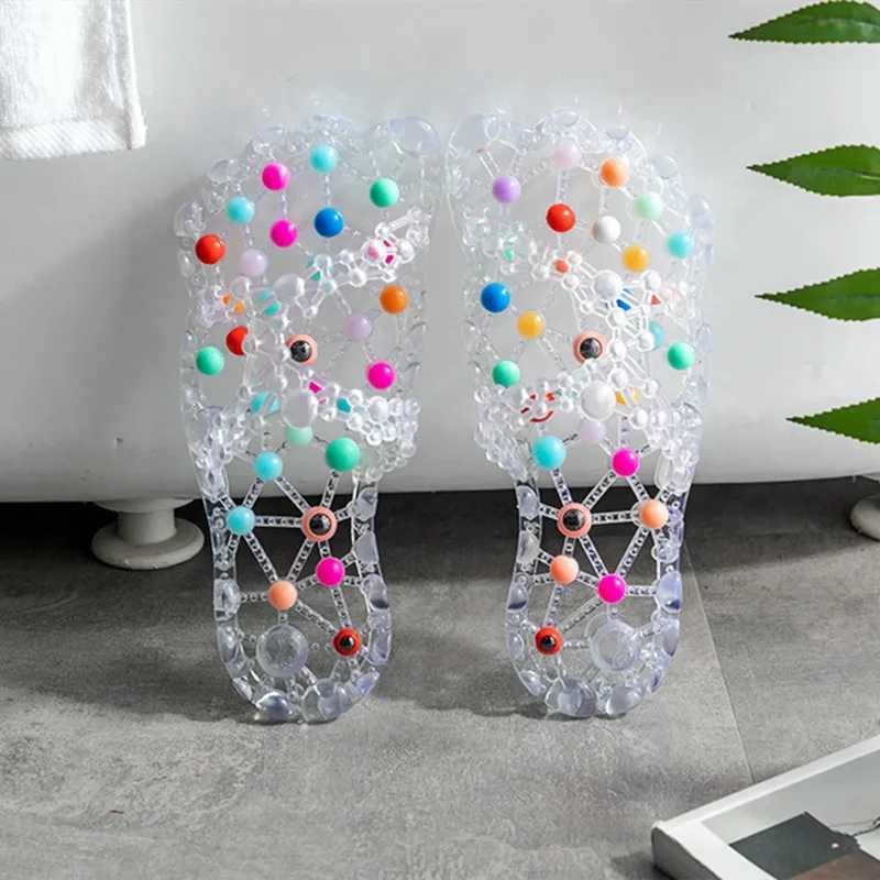 New Arrival Massage slider for womens healthy feet treatment anti slip summer sandals bathroom quick drying feet matching family health sandals T25010