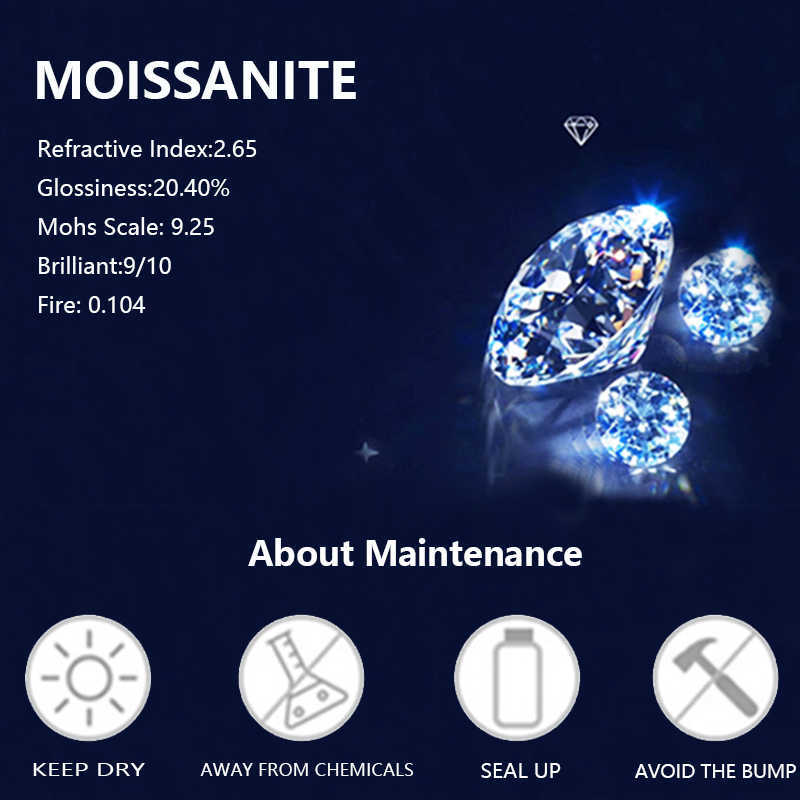 Wholesale 925 Sterling Silver Round Moissanite Diamond Screw Stud Earrings Men Women