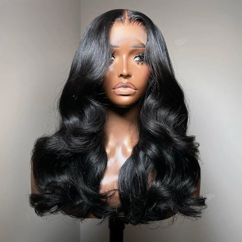 Free shipping Brazilian Highlight Brown Blonde Front Body Wave Transparent 13x4 Human Hair Wigs for Women HD Lace Frontal Wig Synthetic Preplucked