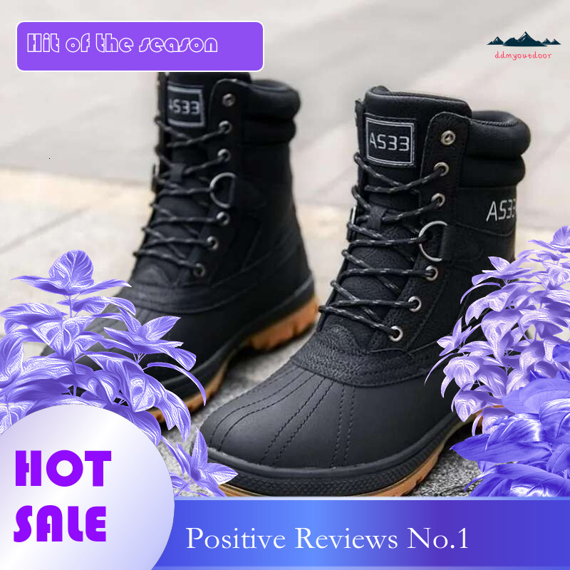 Ddmyoutdoor China Domestic Plus Size Outdoor Snow For Men Training Work Boots Waterproof Slip Resistant Keep Warm Winter Shoes