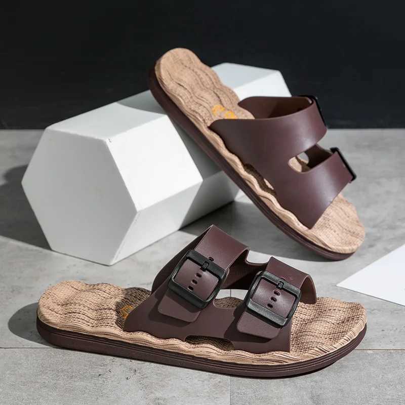 New Arrival Fashionable classic mens slippers anti slip home mens outdoor sandals soft and comfortable waterproof shoes mens breathable slippers T2501