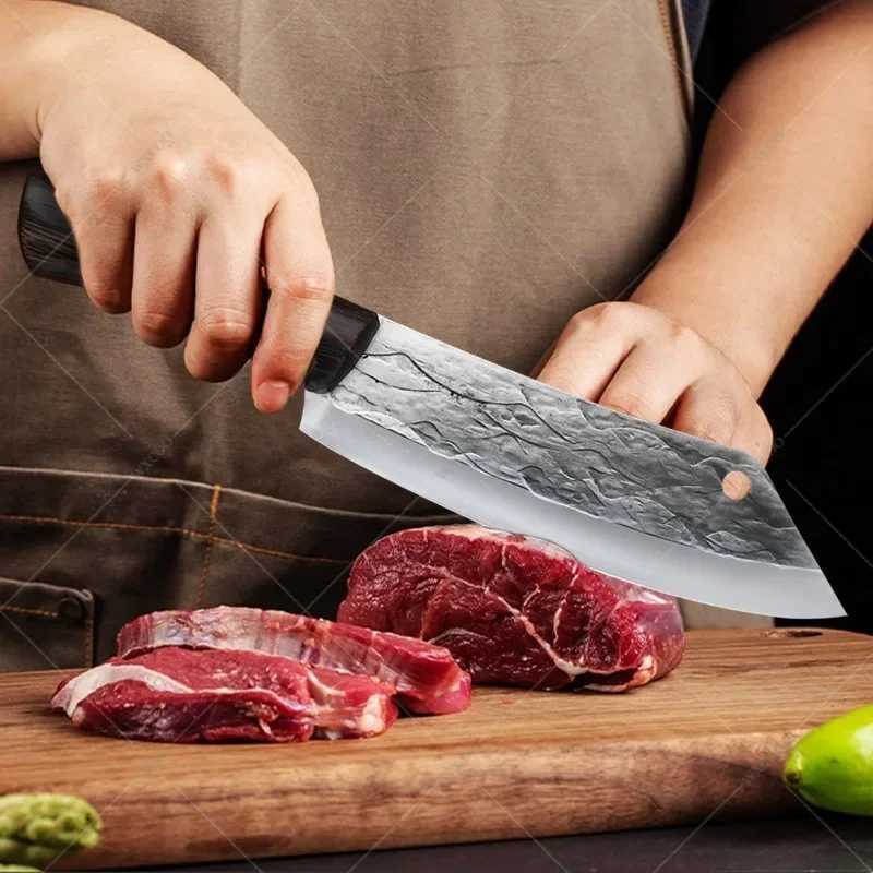 Professional forged chef knife set 5Cr15Mov stainless steel fish fillet knife but chopped kitchen knife Y250107