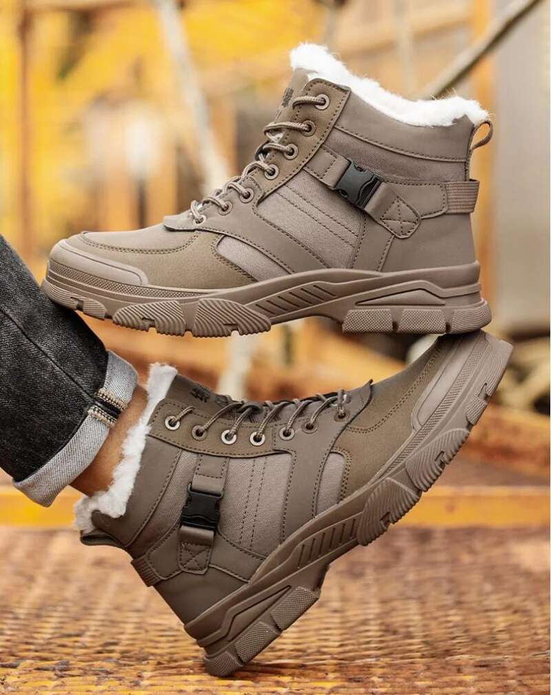 Ddmyoutdoor China Domestic Safety Men Plush Warm Winter Steel Toe Work Indestructible Shoes Puncture Proof Snow Boots
