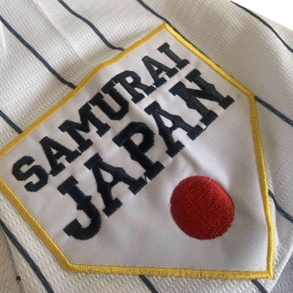 2025 Baseball jersey Japan 16 OHTANI Sewing embroidery cheap High-quality Outdoor sportswear WHITE Black stripe SAMURAI