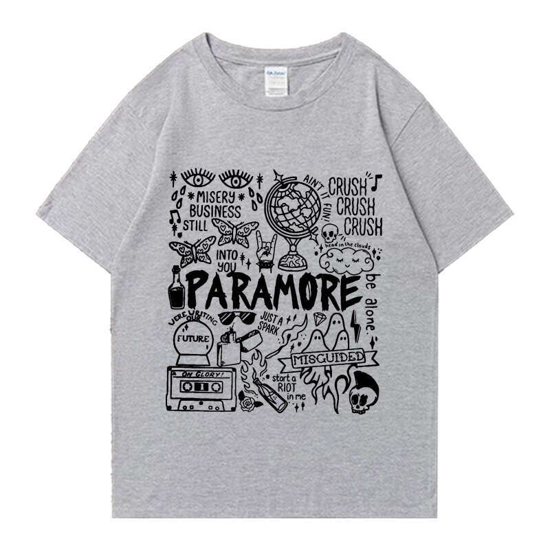 Rock band Paramore Doodle art journey album t-shirt