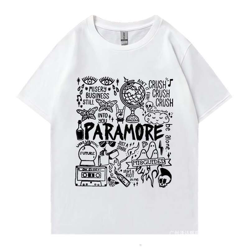 Rock band Paramore Doodle art journey album t-shirt