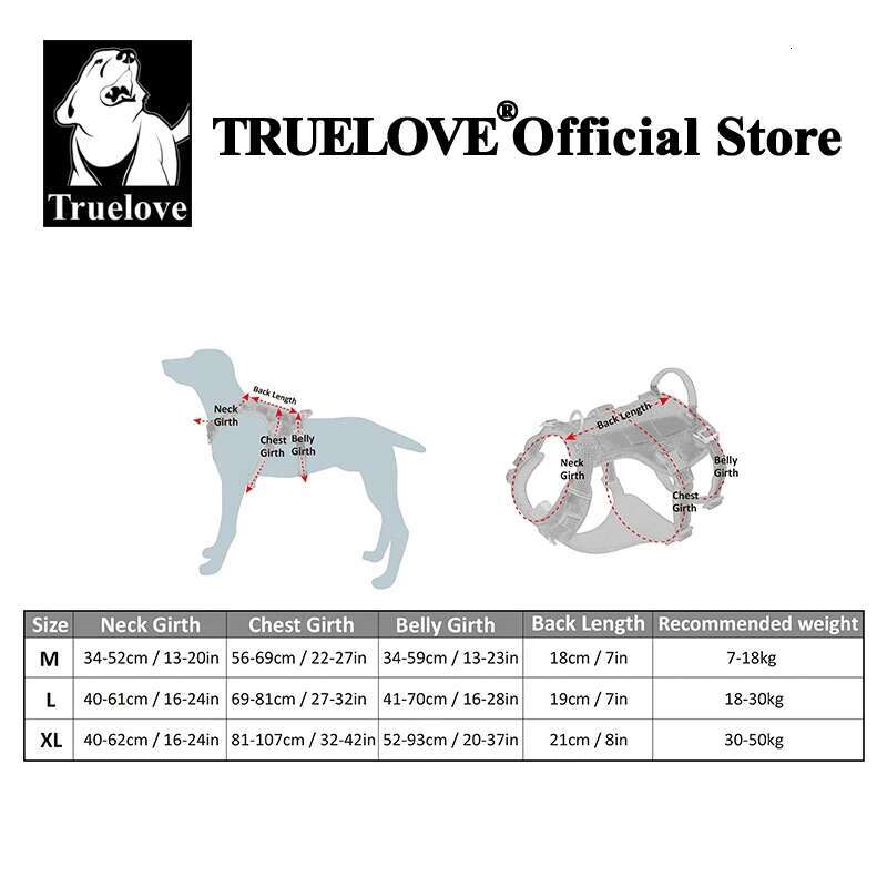 Truelove Escape Proof No Pull Reflective Adjustable Soft Padded Pet Vest Service Dog Harness Handle Climbing Tlh7011