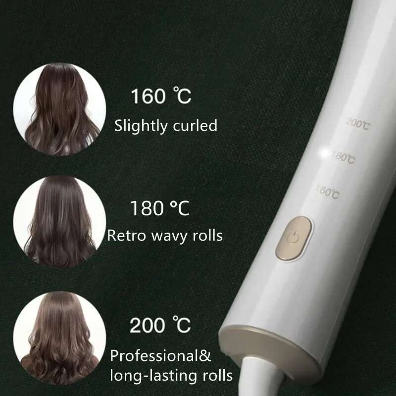 Vivid&Vogue VAV-208B white purple 2colors barrel replaceable professional portable automatic rotate 32mm 13mm hair styler curler