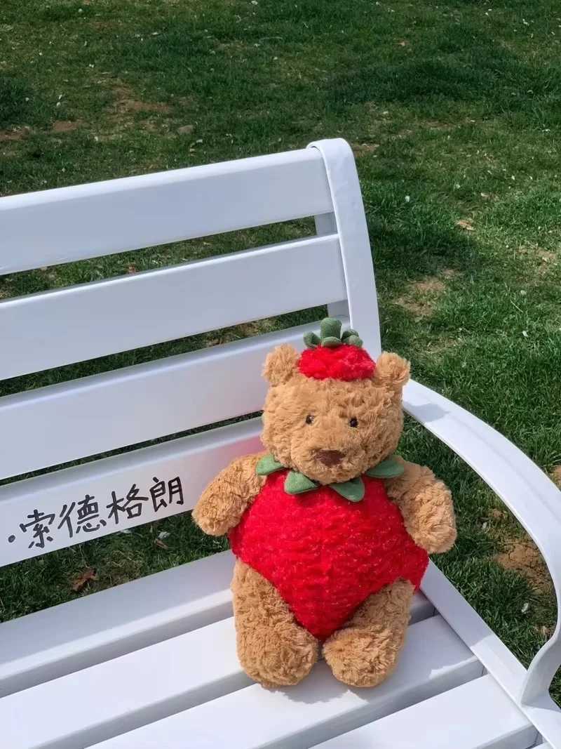 jellys Cat Spot Barcelona Bathrobe Bear Eggplant Strawberry Doll Cute Soothing Companion ChildrenS Festival Gift