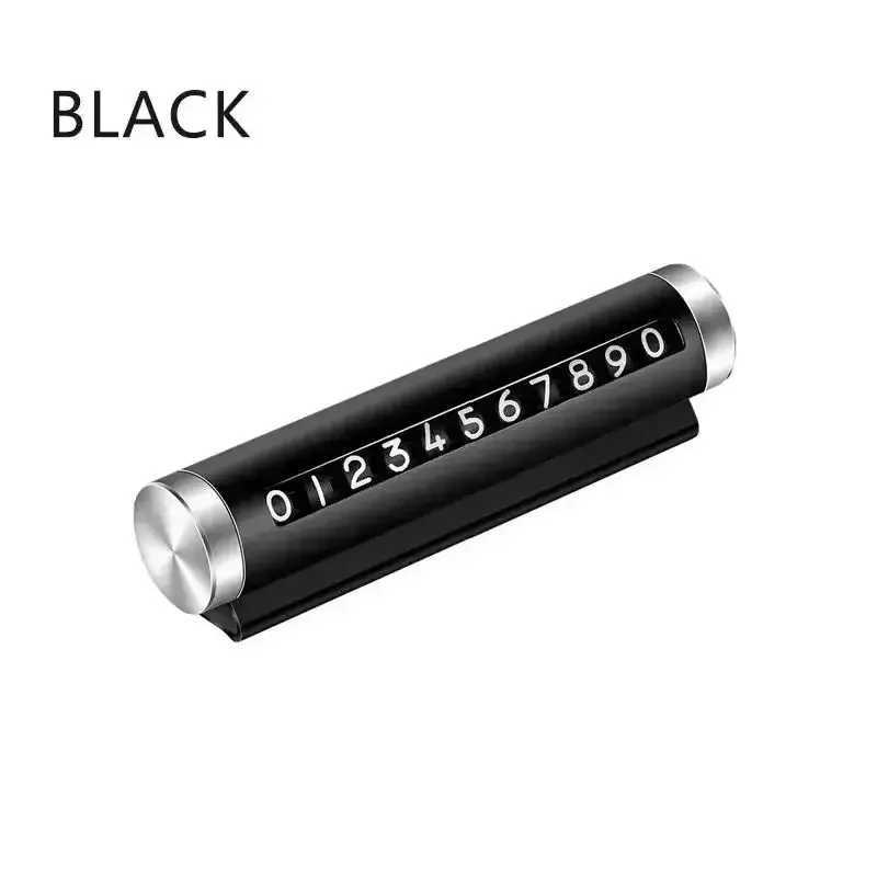 Interior Decorations Temporary car parking board made of black aluminum alloy material with adjustable rollers H250108QABJ