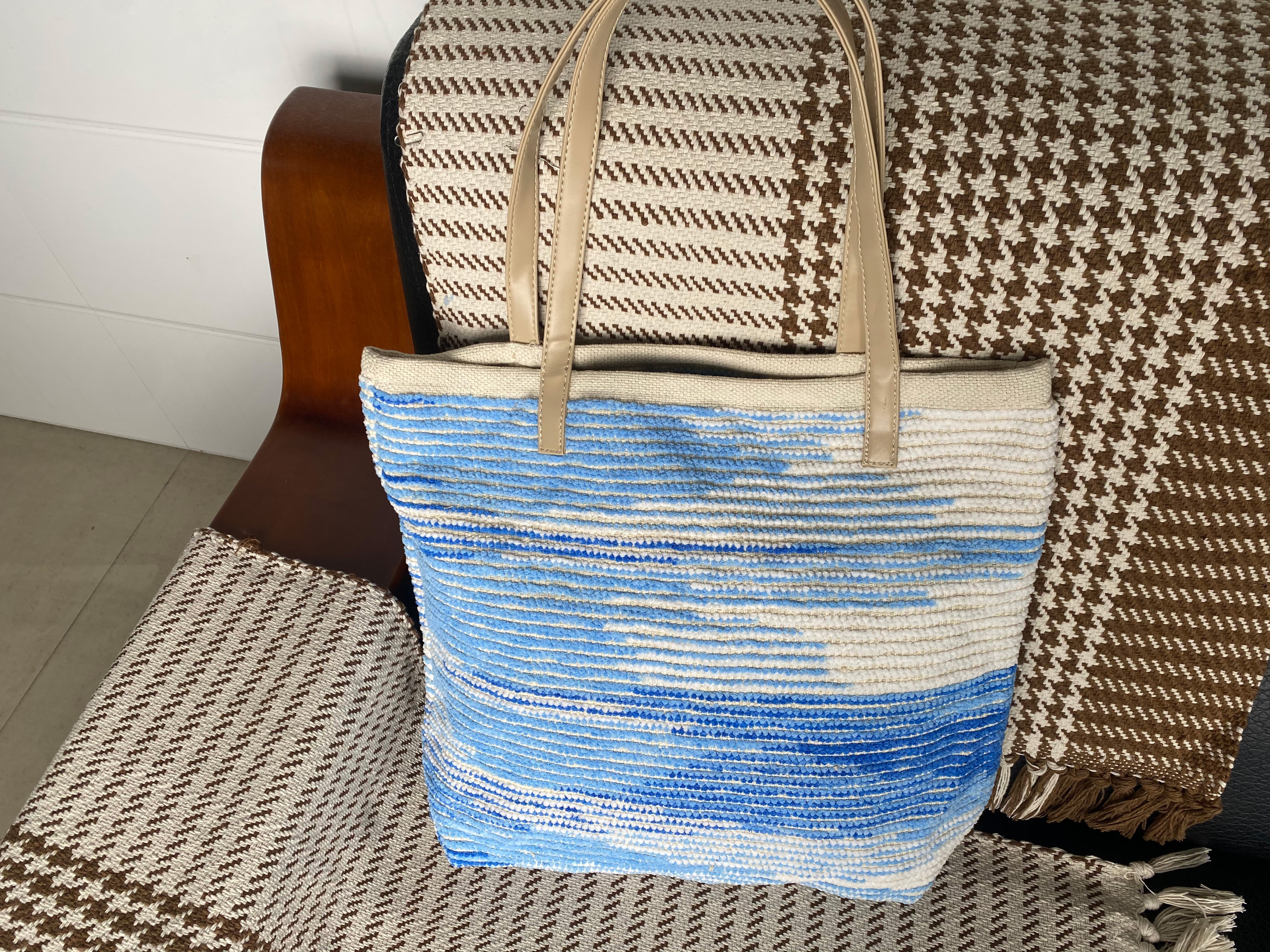 Vintage Style Handwoven Linen Shoulder Bag - Eco-Friendly Craftsmanship