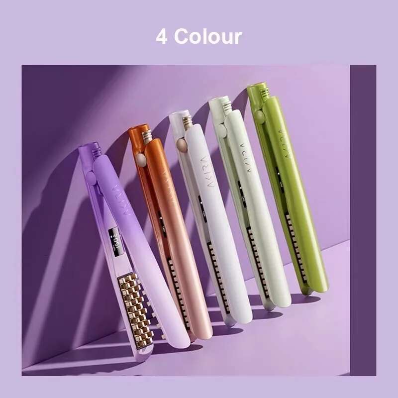 AkiraCosme Ceramic Middle Volumizing Iron, Negative ion Fluffy Corn Curler , Corrugated Hair Crimper Flat Iron