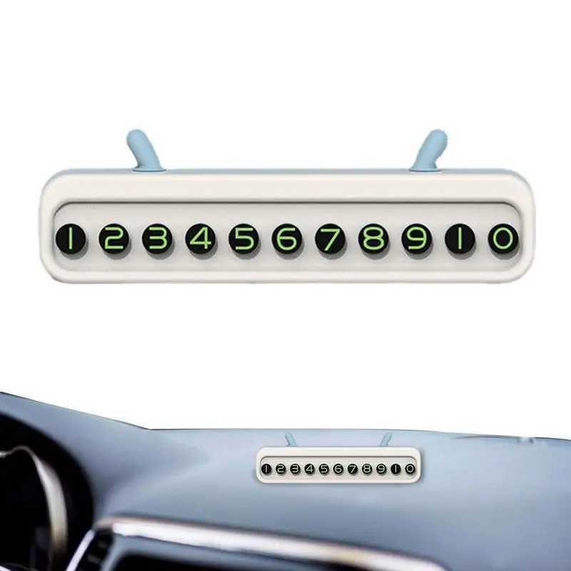 Interior Decorations Temporary car parking card car dashboard parking phone license plate car design parking sign card H250108