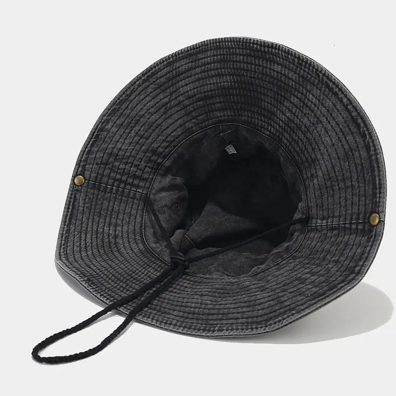 Four Seasons Cotton Solid Bucket Hat Fisherman Hat Outdoor Travel Sun Cap For Men And Women 170 250107