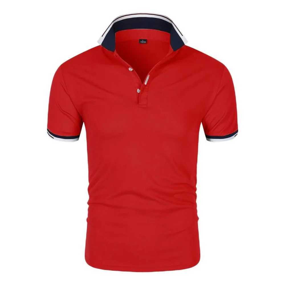 Fashion Men New Business Solid Polo Shirts Spring Autumn Thin Long Sleeve Button Lapel Male Clothing Loose Casual T-Shirt TopsXJ250108