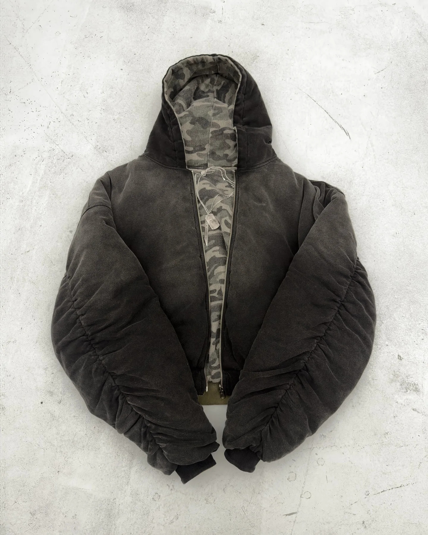 American Camouflage double-sided Plush Hood Jacket Men Women Street Coat Y2K Hip Hop Baseball Uniform Couple Casual Hoodie 250107