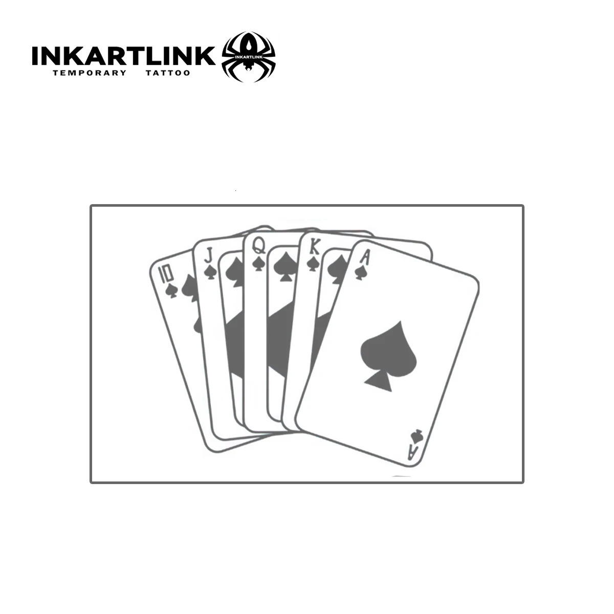 3 pcs Poker Temporary TattooLasts To 15 Days Technology Magic Waterproof Semi Permanent Sticker 241230