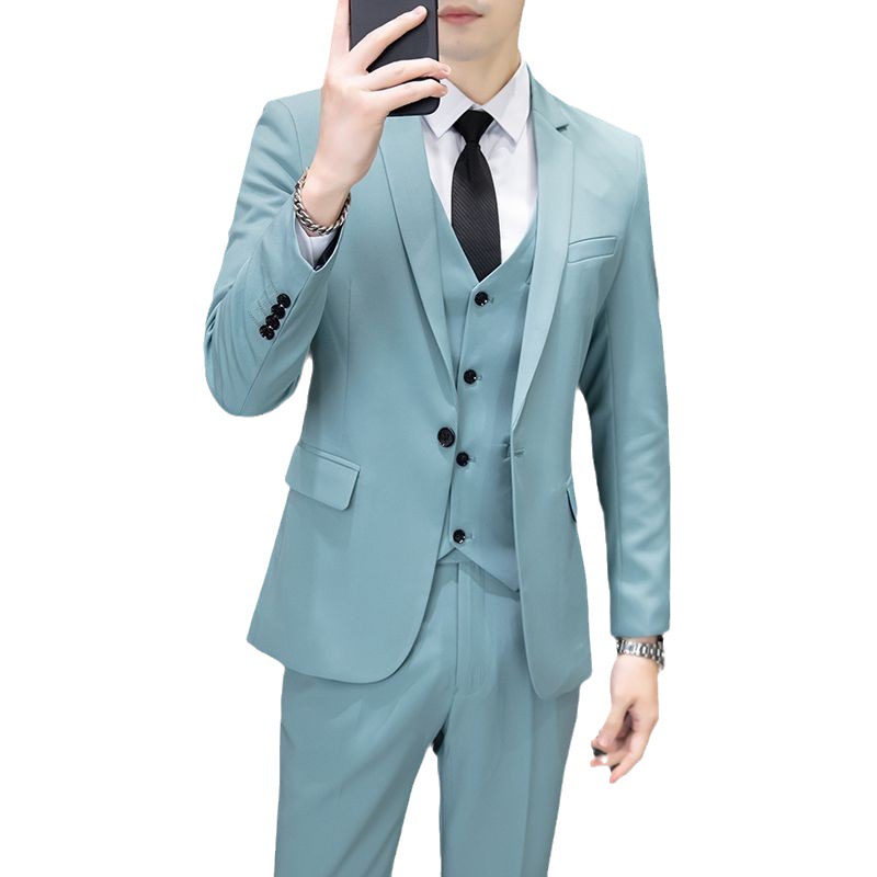 H577 Men's suits business casual formal jacket Korean style slim fit groomsmen