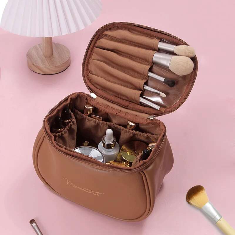 Cute PU Makeup Bag For Women Toiletries Organizer Waterproof Travel Make Up Pouch Female Large Capacity Portable Cosmetic Case