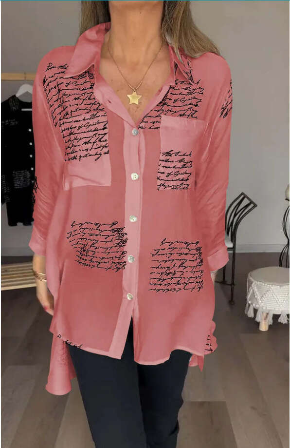 European And American Spring Women's Fashion Printed Shirt For Women