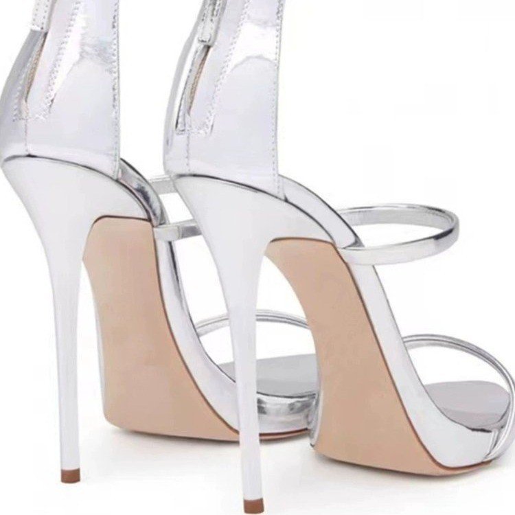 Women High Heel Increase Height Sexy Simple Style Fashion Versatile Trendy Triple Black Silver Free shipping