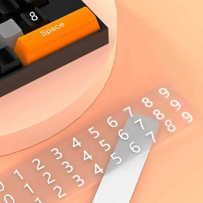 Interior Decorations Temporary parking exercise board parking number sign keyboard shape permit car styling accessories tool H250108