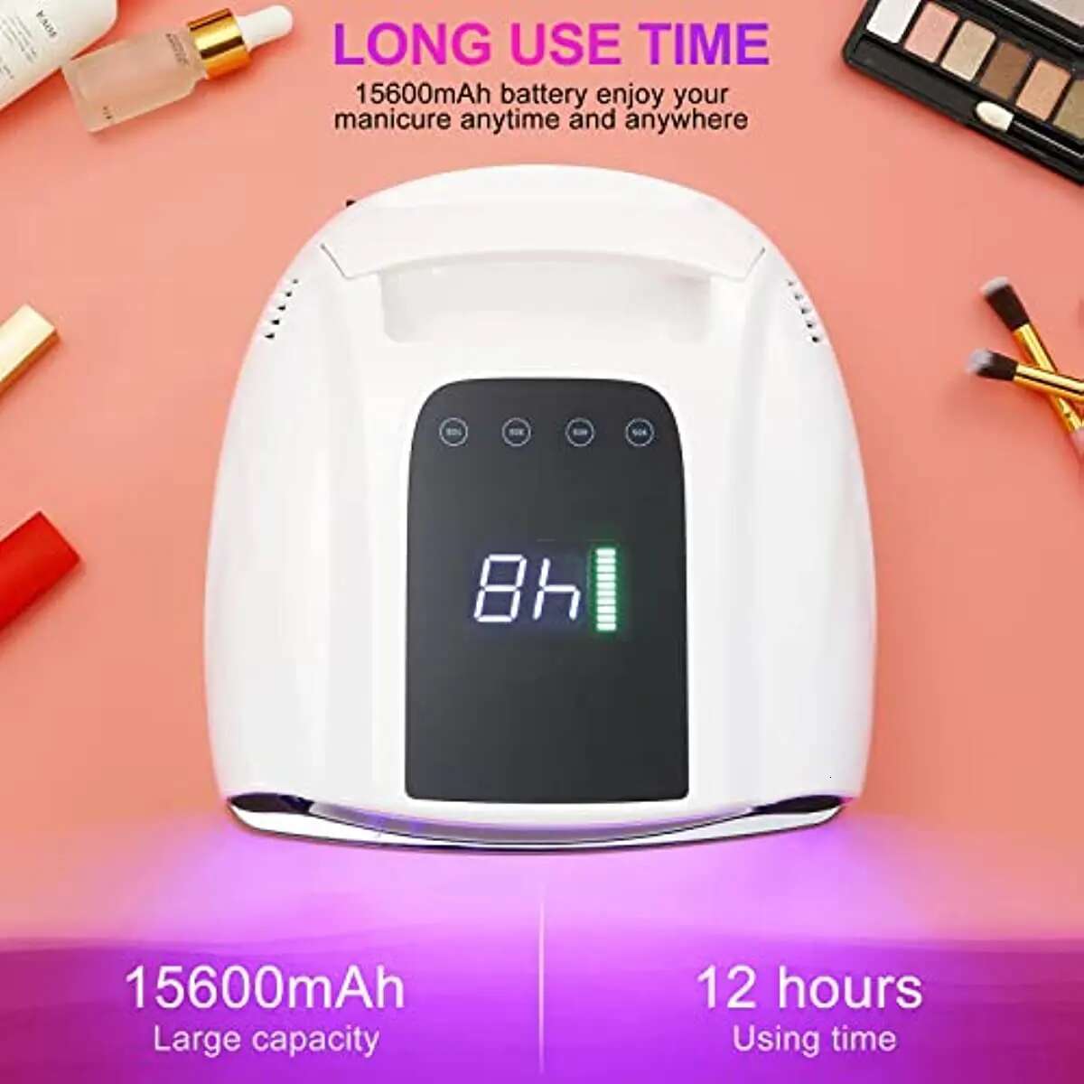 2022 New Rechargeable Cordless Gel Polish Dryer for Nails Manicure Light Wireless Nail UV LED Lamp