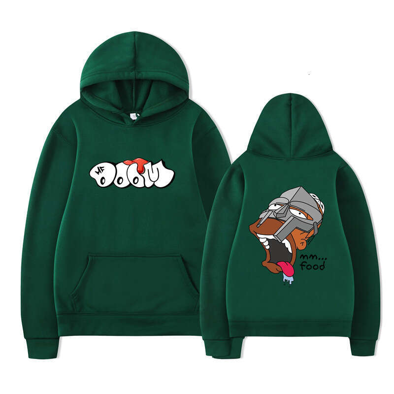 MF DOOM Rapper Hoodies Anime Print Streetwear Men