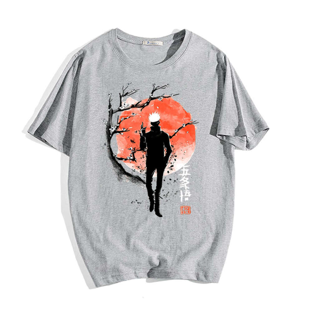 Japanese new spell battle anime series fashion T-shirt pure cotton short sleeved summer printed sports t