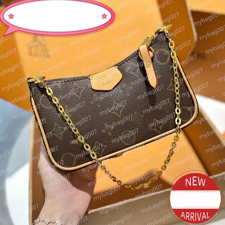 Designer Bag Shoulder Bags Wallet with Chain Embossed Letters Old Flower Luxury Handbags Floral Lady Embroidery Easy Pouch On Strap Purse