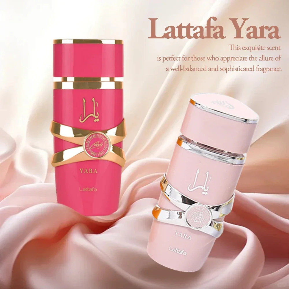 Lattafa Yara Perfume Women Eau De Parfum High Quality Arabian Perfume Lasting Fragrance Pheromone Light Fragrance Long-lasting 250107