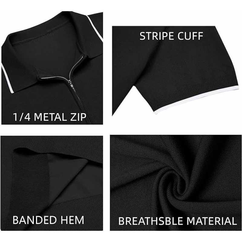 Mens POLO Shirt Fashion Butterfly Print Short-sleeved Casual Business Short-sleeved Summer Comfortable Zipper POLO ShirtXJ250108
