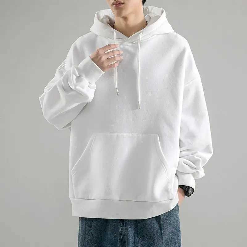 Spring and autumn port style hoodie loose mens fashion brand hoodie thin and lazy trend casual design plush sweater W250108