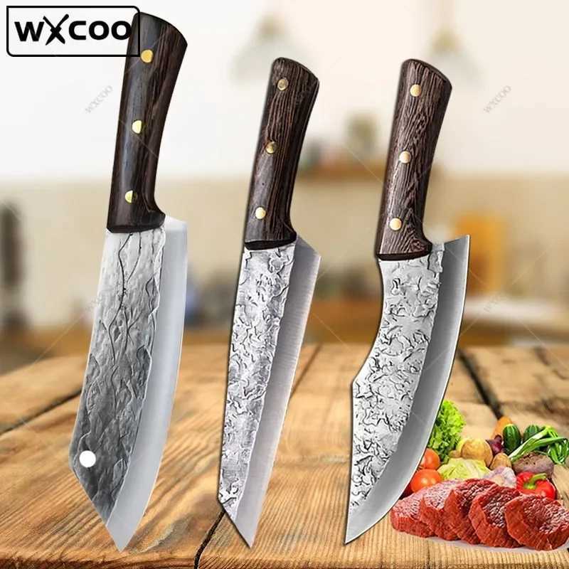 Professional forged chef knife set 5Cr15Mov stainless steel fish fillet knife but chopped kitchen knife Y250107