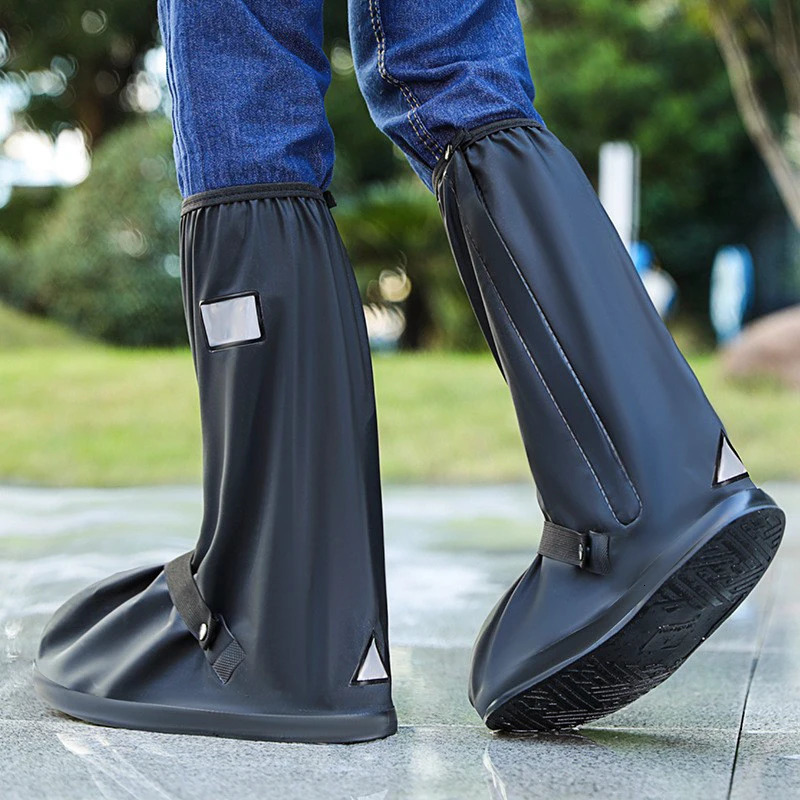Waterproof Shoes Cover High Tube Outdoor Rain Boots Anti Slip Fishing Boots Wear-resistant Rain Shoes Cover Motorbike Cycling 250106