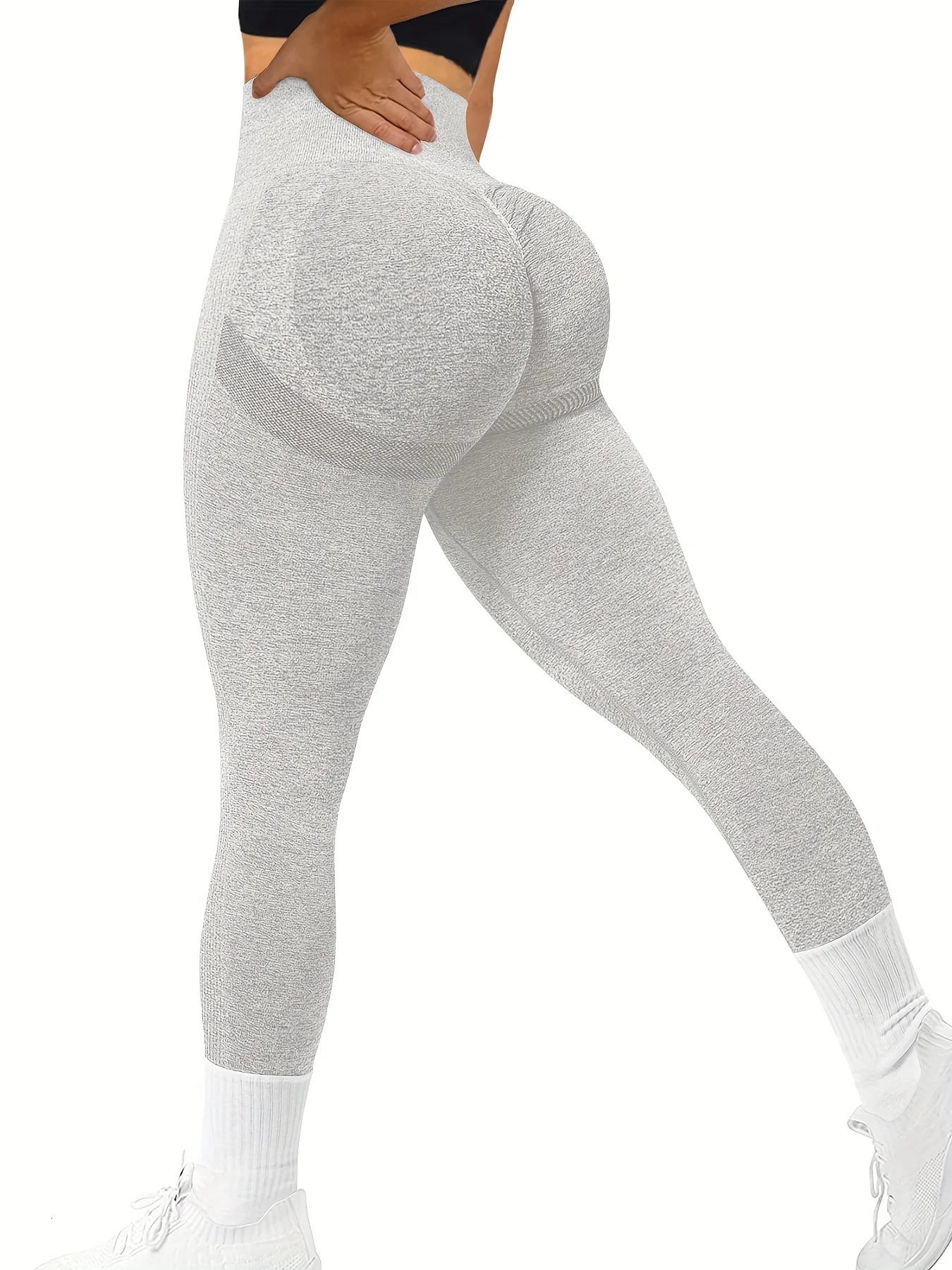Seamless Butt Lifting Workout Leggings for Women High Waist Yoga Pants Compression Contour Tights 241231