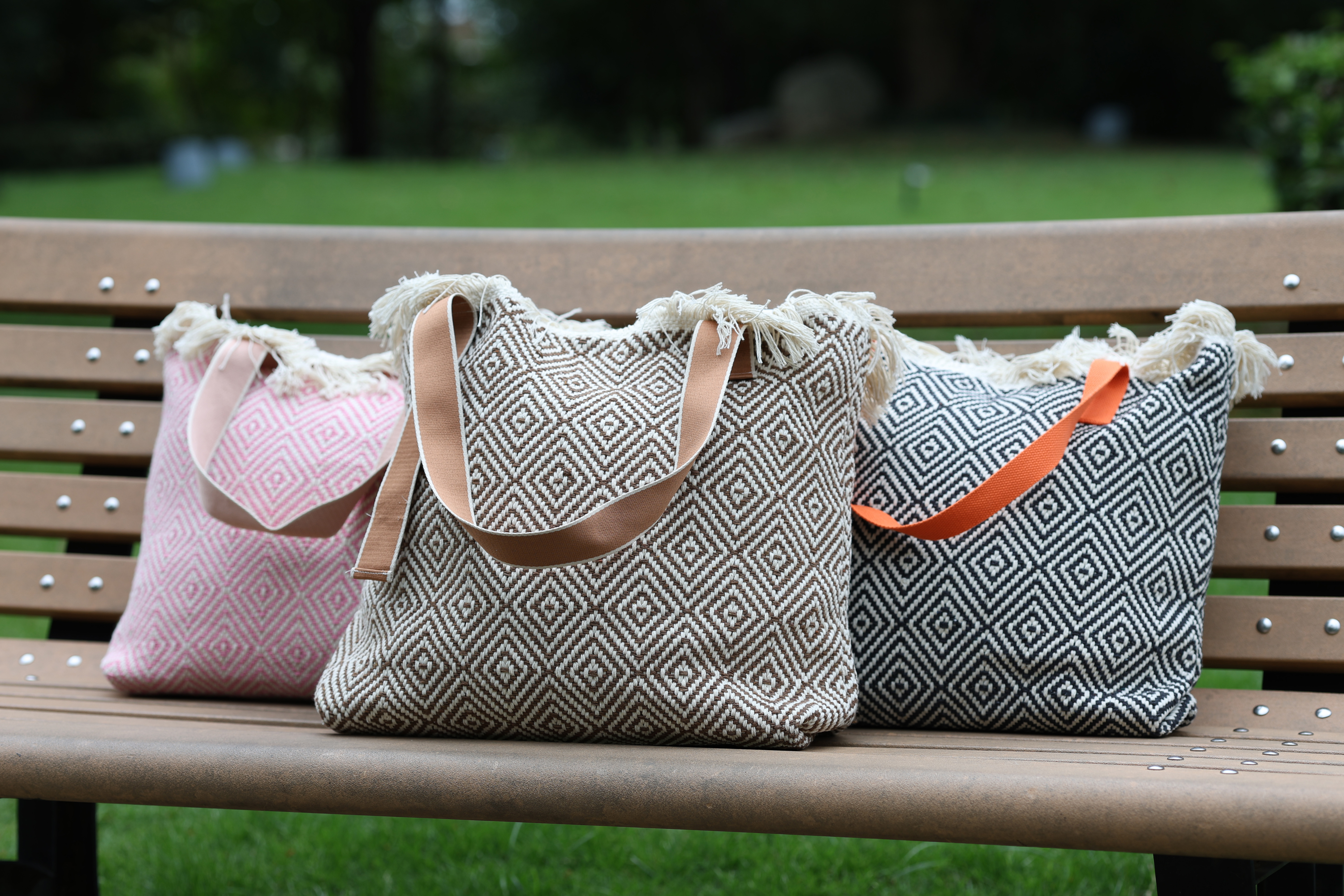 Authentic Handmade Coarse Fabric Shoulder Purse