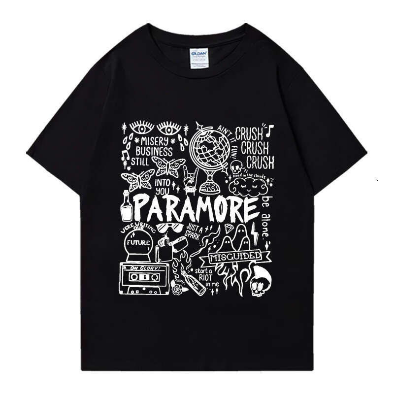 Rock band Paramore Doodle art journey album t-shirt
