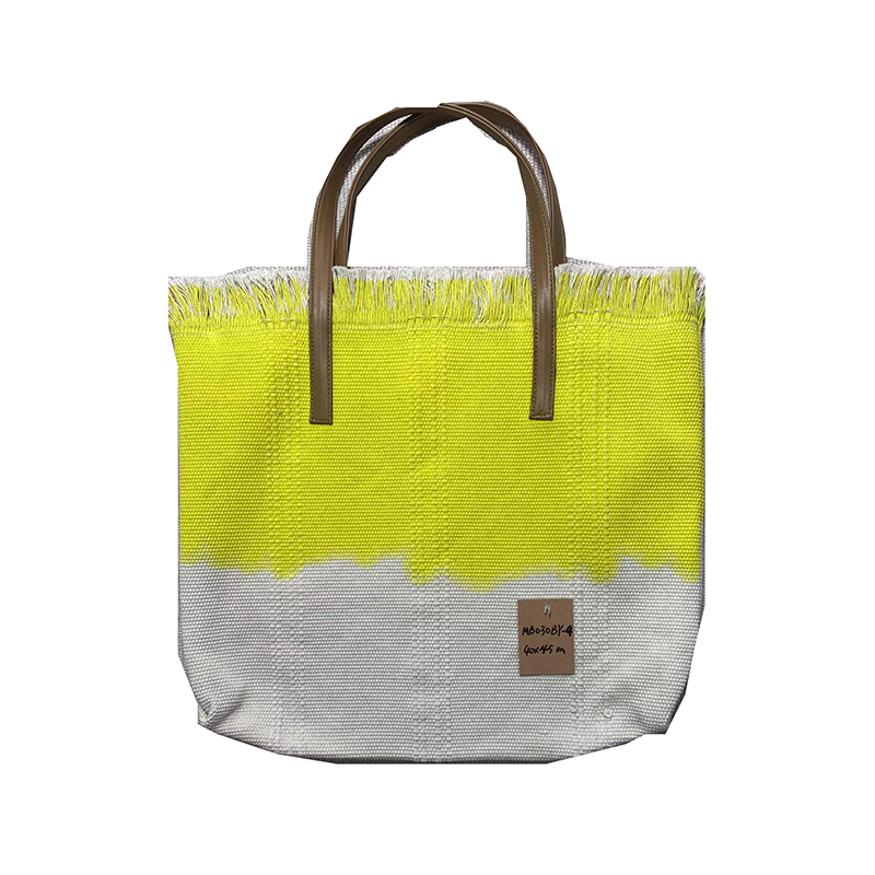 Classic Handmade Linen Shoulder Purse with Adjustable Strap